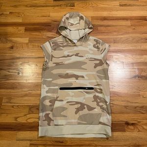 ASRV AESTHETIC REVOLUTION Sleeveless Tan Camel Hoodie M